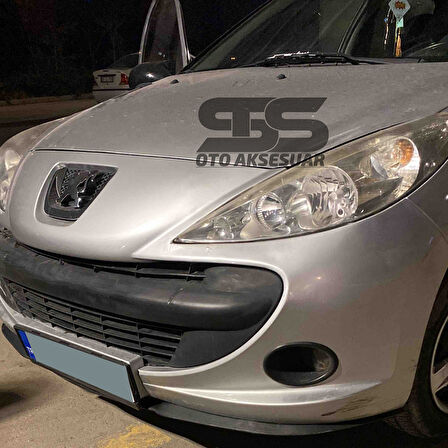 Peugeot 307 Cupra R Uyumlu Ön Lip Mat Siyah Ön Tampon Lip