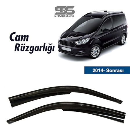 Cam Rüzgarlığı Ford Courier 2014 Sonrası Mügen Tip Piano Black