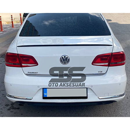 Volkswagen Passat B6 - B7 - B8 Type 2006 - 2020 Uyumlu Bagaj Üstü Spoiler Piano Black