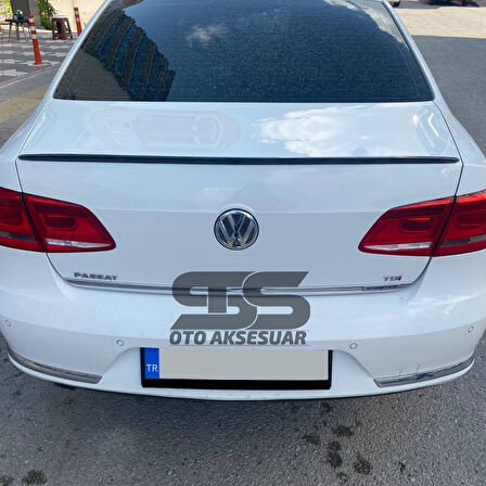 Volkswagen Passat B6 - B7 - B8 Type 2006 - 2020 Uyumlu Bagaj Üstü Spoiler Piano Black