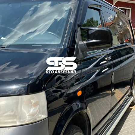 Volkswagen Transporter T5 2004-2009 Uyumlu Batman Yarasa Ayna Kapağı Piano Black Abs Plastik