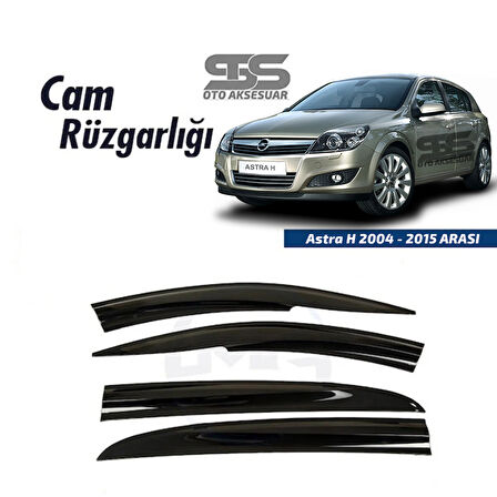 Cam Rüzgarlığı Opel Astra H 2004-2015 Arası Mügen Tip Piano Black