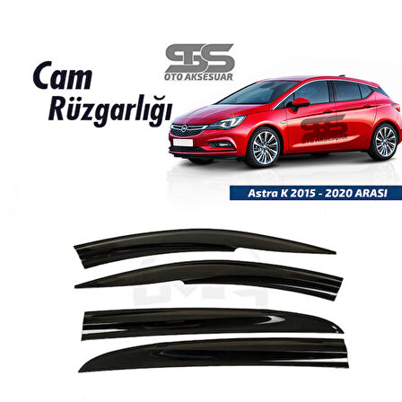 Cam Rüzgarlığı Opel Astra K 2015-2020 Arası Mügen Tip Piano Black