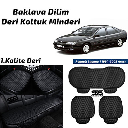 Renault Laguna 1 1994-2002 Arası Siyah Deri Oto Koltuk Minderi