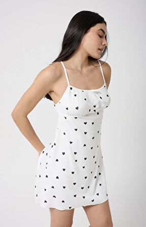 Kadın Gecelik Askılı Pijama+Tanga Hediyeli