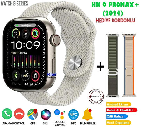 HK9 PROMAX PLUS + 2GB HAFIZA + KABLOSUZ KULAKLIK BAĞLAMA + ALBÜM+CHAT GPT 2.0 + E-KİTAP OKUMA