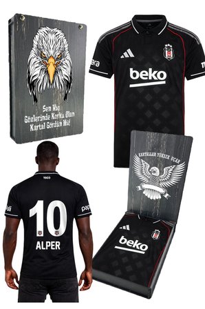 BEŞİKTAŞ LİSANSLI ADİDAS FORMA LAZER KUTULU KİŞİYE ÖZEL FORMA