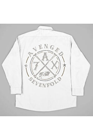 Avenged Sevenfold Rock Metal Müzik Grubu Baskılı Unisex Gömlek