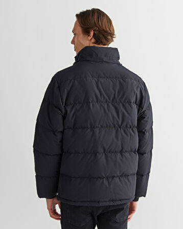 GANT Erkek Siyah Kapüşonlu Kaz Tüyü Mont