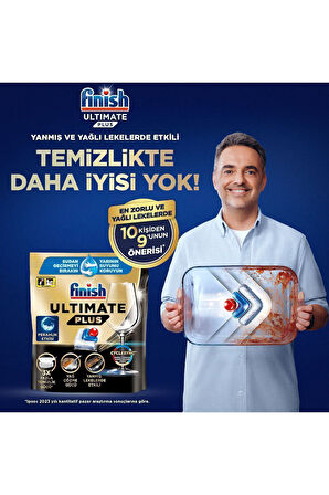 Ultimate Plus Hepsi Bir Arada Bulaşık Makinesi Deterjanı  Kapsül Tablet  120 Adet (60 x 2'li)