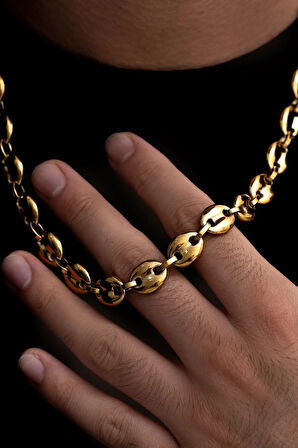 Erkek Çelik Kolye - Gemici Kalın Model Erkek Çelik Kolye - Paslanmaz Çelik