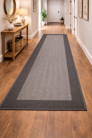 Mess Modern Dekoratif Yumuşak Dokulu Sisal Halı 3939 Gri Antrasit