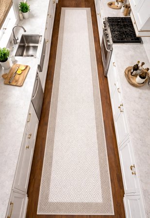 Mess Modern Dekoratif Yumuşak Dokulu Sisal Halı 3946 Krem Vizon