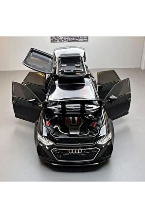 Audi Rs6 Araba Station Wagon 1:24 Diecast Metal Model Araba Koleksiyon Araba Sesli Işıklı 21Cm