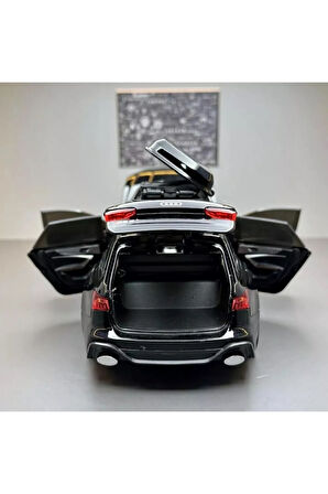 Audi Rs6 Araba Station Wagon 1:24 Diecast Metal Model Araba Koleksiyon Araba Sesli Işıklı 21Cm