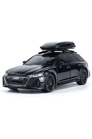Audi Rs6 Araba Station Wagon 1:24 Diecast Metal Model Araba Koleksiyon Araba Sesli Işıklı 21Cm