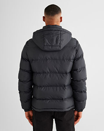 GANT Erkek Siyah Kapüşonlu Mont