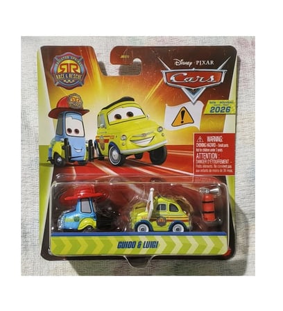 Disney Dısney Pıxar Cars Race Rescue Luıgı Guıdo 2026 Nadir Koleksiyonluk Yangın Söndürücü Detaylı