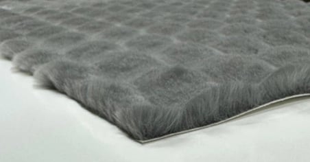 Carpet Dekor Bubble Yumuşak Suni Tavşan Tüyü Halı Antrasit