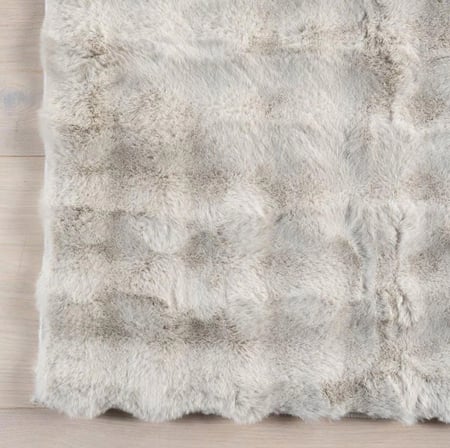 Carpet Dekor Bubble Yumuşak Suni Tavşan Tüyü Halı Taş Rengi