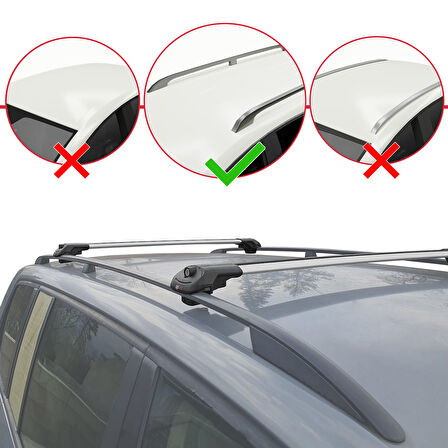 Ford Focus 2 (C307) Turnier 2008-2010 Arası ile Uyumlu ACE-1 Ara Atkı Tavan Barı Gri 2 Adet