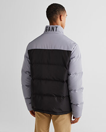 GANT Erkek Siyah Dik Yaka Logolu Mont