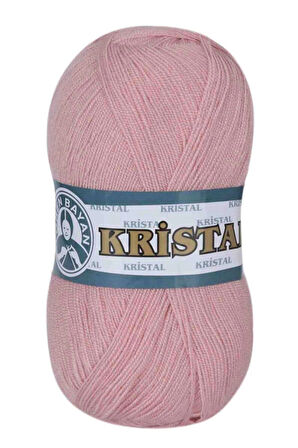 Ören Bayan Kristal El Örgü İpi Açık Pembe 001