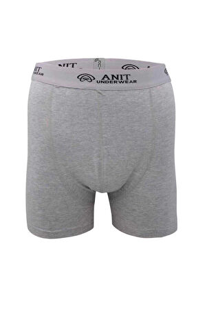 biçomi Kısa Paça Likralı Erkek Boxer Gri - 1115A