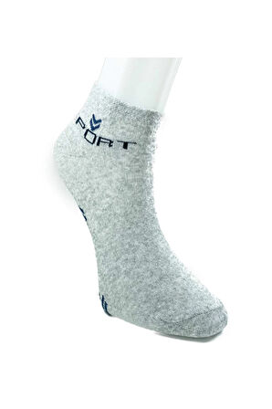 biçomi 12 Çift Pamuklu Erkek Yazlık Spor Bilek Çorap Siyah Gri Lacivert