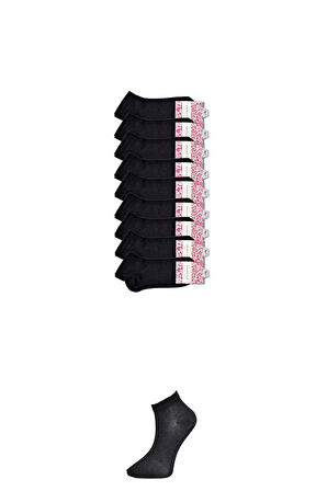 biçomi Siyah Kadın Bilek Çorap 9 çift