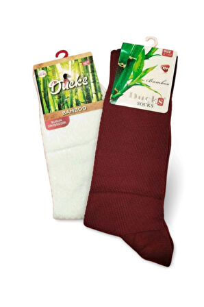 biçomi 2 Çift Ducks Bambu Dikişsiz Çorap Renk1