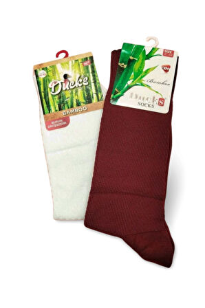 biçomi 2 Çift Ducks Bambu Dikişsiz Çorap Renk1