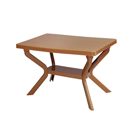 Omnipazar MT-GF240 Prima Roccia Plastik Dikdörtgen Bahçe Balkon Masa 70x110 cm