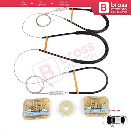 Audi A4 S4 B8 8KH 8K5 8K2 2008-2015 4/5 Kapı 8K0837461 İçin Elektrikli Ön Sol Cam Kriko Tamir Seti