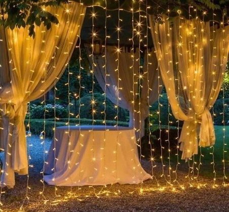3x3 Perde Led 300 Adet Ledli Gün Işığı 8 Mod Eklemeli PL-10