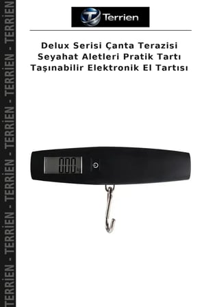 Delux Serisi Çanta Terazisi Seyahat Aletleri Pratik Tartı Taşınabilir Elektronik El Tartısı