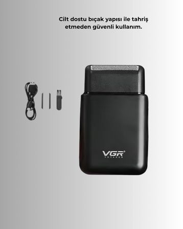 USB Şarjlı Erkek Tıraş Makinesi | Cilt Dostu ve Kompakt Tasarım