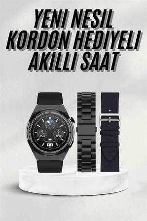 Akıllı Saat Amoled Ekran Nabız Sensörü Gps Uyumlu Adımsayar