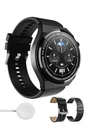  Akıllı Saat Amoled Ekran Nabız Sensörü Gps Uyumlu Adımsayar