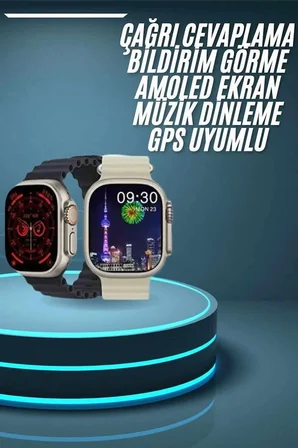 Akıllı Saat Çok Fonksiyonlu Uzun Pil Ömürlü Çağrı Cevaplayabilen Kol Saati