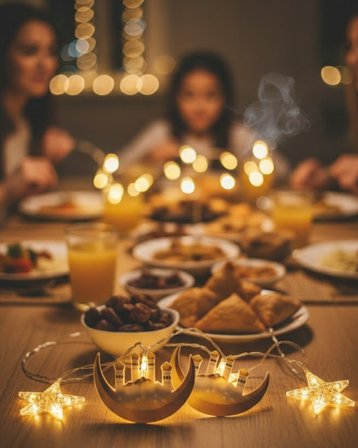 3 Metre Ramazan LED Saçak Işık Ev İçi Dekoratif Aydınlatma