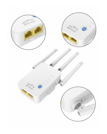 Ev ve Ofis İçin WiFi Güçlendirici WPS Düğmeli Güvenli Tekrarlayıcı