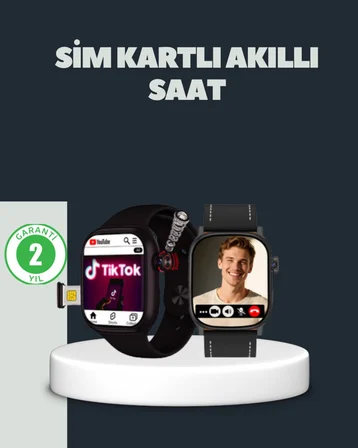 SIM Kartlı GPS Destekli Akıllı Saat Sesli Görüşmeli