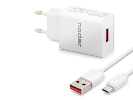 Micro Usb Hızlı Şarj Seti 12W 2.4A Usb Adaptörlü - Beyaz ND1004