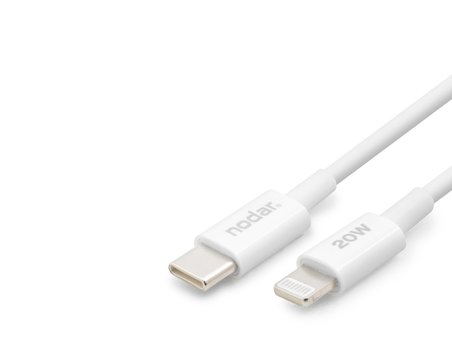 Type-C Lightning Şarj Ve Data Kablosu 20W 1 M - Beyaz ND1151