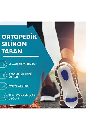 MG01 - Silikon Ortopedik | Ark Destekli, Darbe Emici, Topuk Dikeni için Yumuşak İç Tabanlık