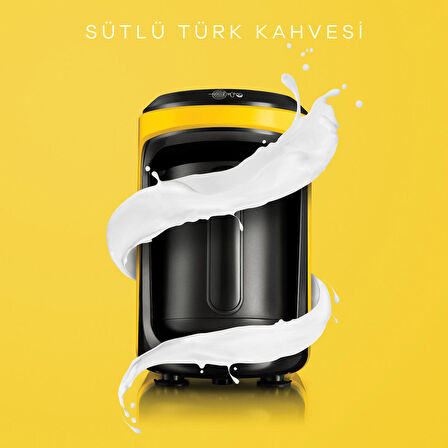 Karaca Hatır Hüps Sütlü Türk Kahve Makinesi Sarı