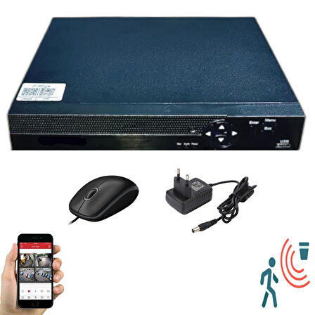 9 Kameralı Set - Hareket Algilayan 1080P Gece Görüşlü 5MP Sony Lens Güvenlik Kamerasi Seti 7808