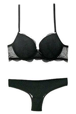 Pierre Cardin Kadın Dantelli Destekli Regular Sütyen Takım