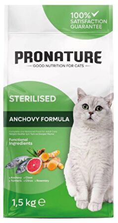 Pronature Daily Protect Hamsili ve Pirinçli Yetişkin Kedi Maması 1,5 Kg